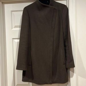 Calvin Klein wool coat. Size 12 dark gray/green.